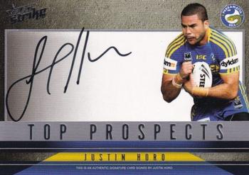 2011 NRL Strike - Top Prospects Signatures #TP10 Justin Horo Front